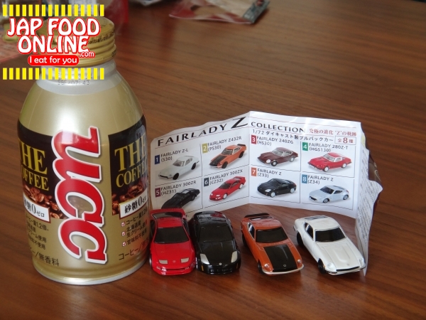 UCC The Coffee, Satou Zero (Non sugar), with NISSAN Z car pull back toy cars (5)